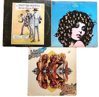 Lot 2 Mott The Hoople Vinly Lps The Hoople All The Young Dudes Rock N Roll Queen • $24.99