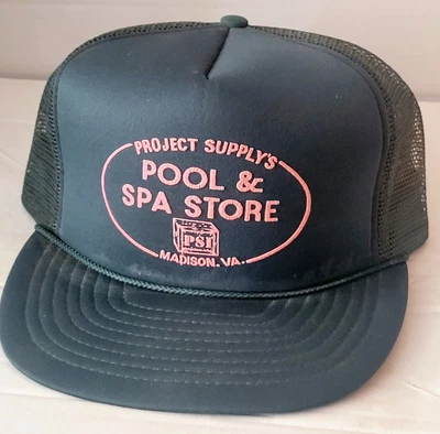 $19.99 • Buy Vtg PROJECT SUPPLYS POOL & SPA STORE PSI MADISON VA TRUCKER HAT CAP 