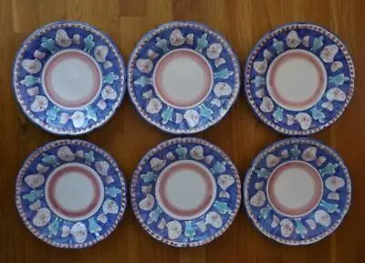 $272.37 • Buy 6 Vietri Italy Soup Pasta Bowls Fish 9 1/2  Wide