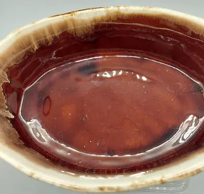 McCoy 7071 Brown Drip Glaze Oval Casserole Dish Bowl 10 1/4  USA Oven Proof • $14.99