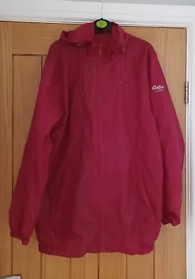 Ladies Cotton Traders Fold Up Polyester Kagool  Raincoat XS Red  • £4.99