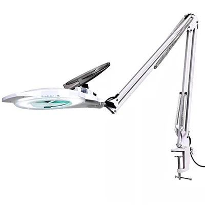 $76.99 • Buy KIRKAS 10X LED Magnifying Lamp With Clamp 2200 Lumens Dimmable Super Bright Da