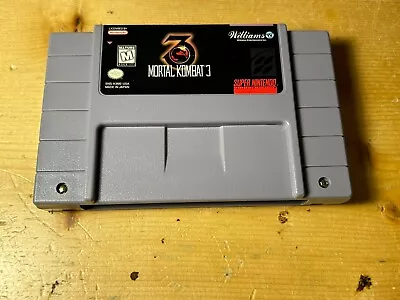 Mortal Kombat 3 (Super Nintendo SNES 1995) Authentic Tested & Works! Ships Free • $23.99