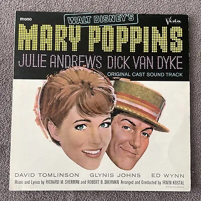 Mary Poppins Original Soundtrack LP Vinyl Walt Disney Julie Andrews BV-4026 Mono • £10