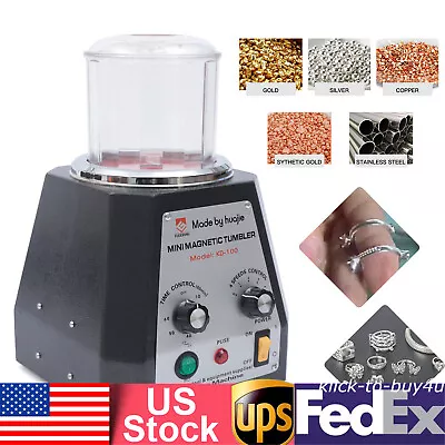 Magnetic Tumbler Jewelry Polisher Machine Finisher 100mm 4 Speed Time Control • $153