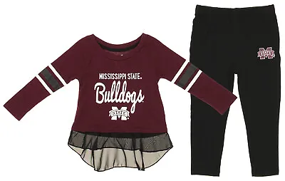 NCAA Infant Toddler Girl Mississippi State Bulldogs Mini Formation Set • $16.99