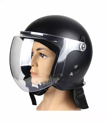 Motorcycle Anti Fogging Transparent Riot Wind Proof Tactical Helmet Neck Guard • $46.33