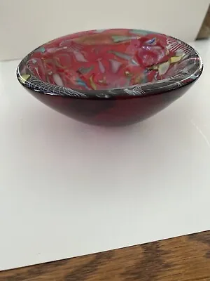 Millefiori Murano Art Glass Bowl • $79