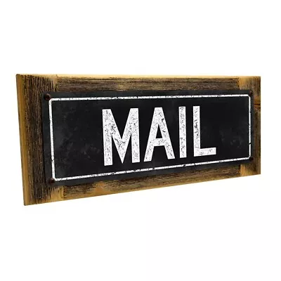  Black Mail Metal Sign; Wall Decor For Home And Office • $29.99