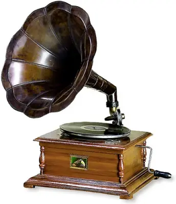 Gramophone Original Player Carved Recorder HMV Vinly Recorder Wooden Brass Gift • $679.89