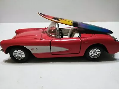 Corvette 1957 Used Under License Red With Surfboard • $20