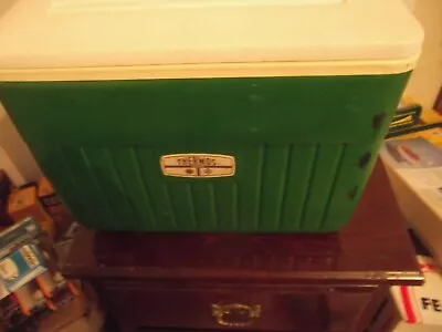 Vintage Thermos 35 Quart Green Cooler Ice Chest Box Model # 7719  With Box • $49.99