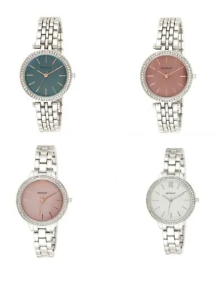£19.99 • Buy New Henleys Watches Rose Highlited Diamante Polished Round Case Set With 60 Crys