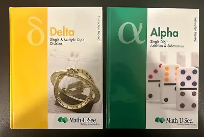 Math U See - Delta & Alpha Instruction Manual (Hardcover) • $29.95