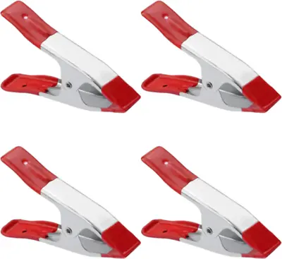 £3.99 • Buy  4''/6  8X/16X Large Market Stall Durable Metal Spring Clamps Clips Rubber Grip