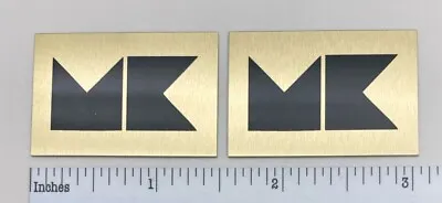 M&K Speaker Badge Logo Emblem Pair Custom Made Aluminum Miller Kreisel • £9.59