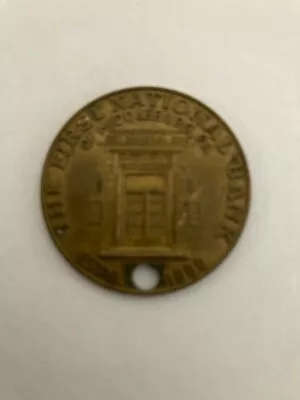 Vintage 1949 1st First National Bank Of Middleburg PA Security Box Key Chain ID • $6.99