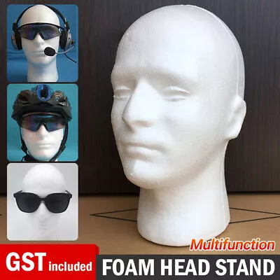 Manikin Head Male Female Foam Styrofoam Mannequin  Stand Model Wig Hat Display • $16.73