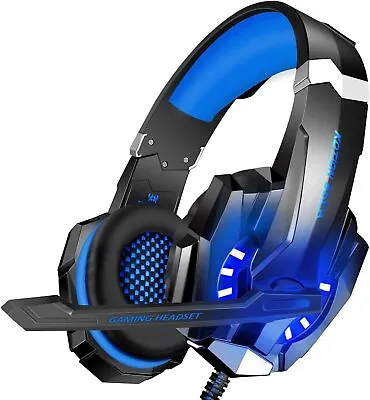 $34.82 • Buy 3.5mm Gaming Headset MIC LED Headphones For PC Laptop PS4 Slim Pro Xbox One 360