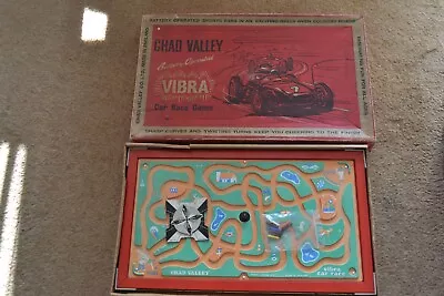 Rare Vintage Chad Valley Vibra Car Rally Race Game With 4 Sports Cars • £0.99