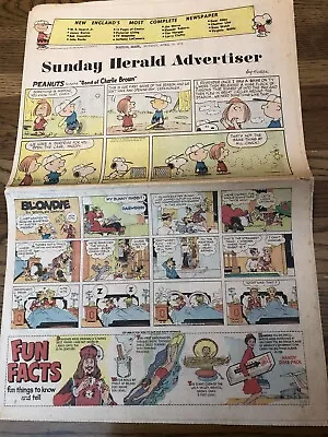 Boston Herald-Advertiser Sunday Comics April 14 1974 Donald Duck Mickey Mouse • $7.99