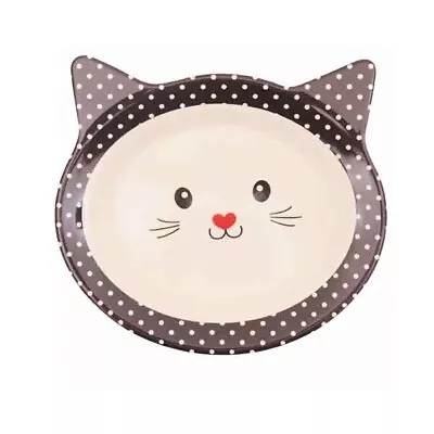 Rosewood Eco Melamine Cat Head Cat Bowl Pink Black • £5.99