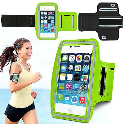 Sports Running Jogging Gym Armband Waterproof Case Cover For IPhone 4 4s Green • £3.27