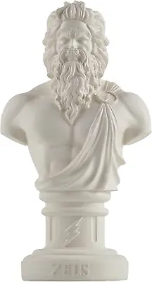 £29.78 • Buy Cosmic Hill Zeus Greek God Bust Statue Figurine Greek Mythology Decor Gifts