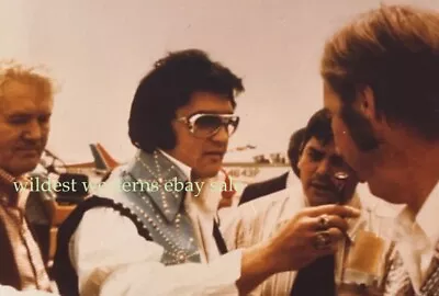 ELVIS PRESLEY Clowning At Airport CANDID PHOTO Rare FATHER VERNON • $49.95