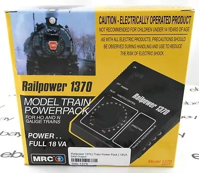 HO/N Scale Railpower 1370 Model Train Power Pack (Full 18 VA) - MRC #AA370 • $79.95