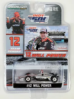 1/64 2018 Greenlight Will Power #12 Verizon Team Penske Indy 500 Winner Diecast • $19.95