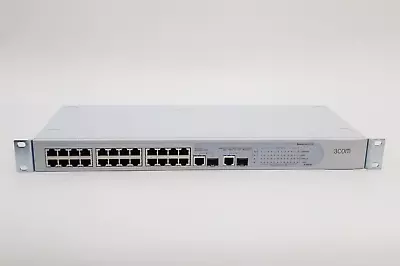 3COM Baseline Network Ethernet Switch 2226 10/100Mbps + 1000Mbps 24-26 Port • £34.99