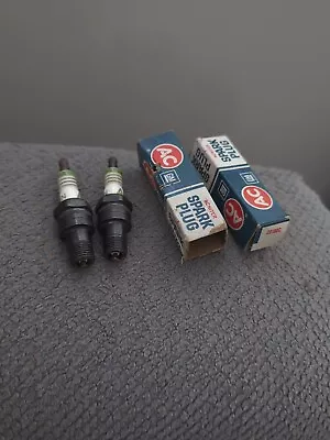 (2) Pack Lot AC Delco R46N Spark Plug Genuine GM 5612630 Made In USA  NOS Px1 • $13.47