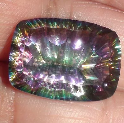 20.30 Ct Massive 100% Natural Mystic Topaz Emerald Cut Gemstone. • $79