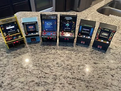 Lot Of 6x Mini Arcade Game Machines Handheld Retro. Barley Used All TESTED • $70
