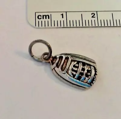 Sterling Silver Solid 3D 18x10x5mm Baseball Softball Glove With Ball Charm! • $27.54