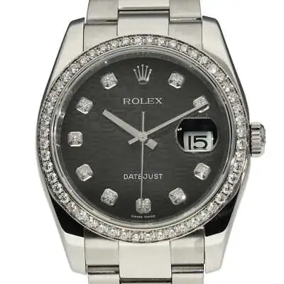 Rolex Datejust 116244 - Diamond Bezel - Jubilee Dial - 2008 • £10835