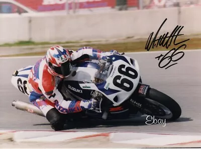 MAT MLADIN  Motorcycle Racing Original Signed Photo  7X SUPERBIKE CHAMP AT SPEED • $75