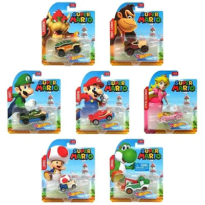 Hot Wheels Super Mario Bros 1:64 Scale Die-cast Character Car PICK FROM 7 • £8.49
