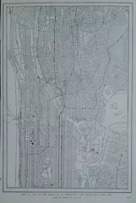 £9.82 • Buy Antique 1926 Upper Manhattan And Bronx Atlas Map NYC New York Post World War WWI