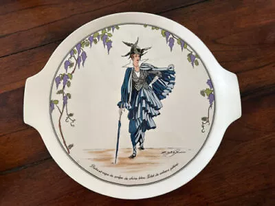 Villeroy Boch Art Deco 1900 Design Gerda Wegener Luxembourg 13  Cake Plate • $43.57