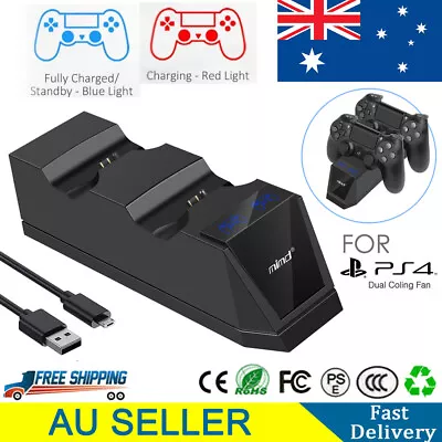 $16.99 • Buy For PS4 Remote Charger Controller Dual Charging Dock Stand USB LED Playstation 4