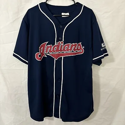 Cleveland Indians Omar Vizquel Match-Up Stadium Giveaway Blue Jersey XL • $15