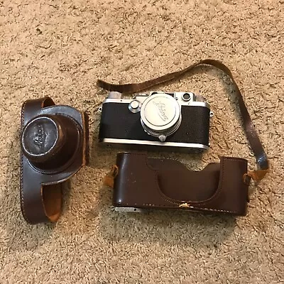 Vintage Ernst Leitz Weltzlar Leica DRP IiF Film Camera W/ Summitar 5 Cm F/2 Lens • $500