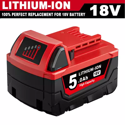 For Milwaukee M*18 Lithium XC 5.0 AH Extended Capacity Battery 48-11-1860 • $24.92