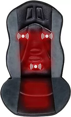 Sojoy Back Massager For Chair 3 Vibrating Nodes Heated Seat Cushion Home&Car Use • $57.39