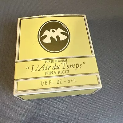 Rare Nina Ricci L' Air Du Temps Lalique 1/6 Oz 0.5 Oz Parfum Perfume-NEW • $25