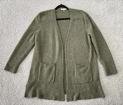 Madewell Kent Cardigan Sweater Womens Medium Dried Olive Coziest Yarn • $19.04