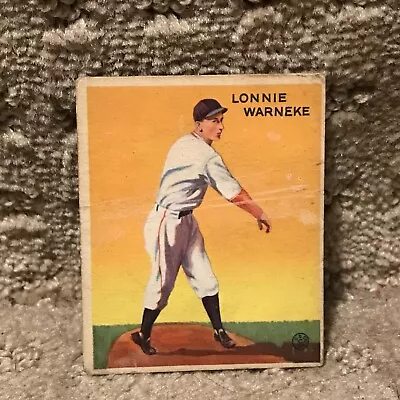 1933 GOUDEY #203 LONNIE WARNEKE  CHICAGO CUBS  Tobacco Big League Chewing Gum  • $31.27