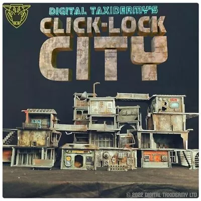 Click Lock City Modular 3d Printed Sci-Fi Terrain 28mm Necromunda Warhammer 40K • £8